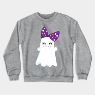 Halloween, Ghost, Ribbon, Bow, Trick Or Treat, Boo Crewneck Sweatshirt